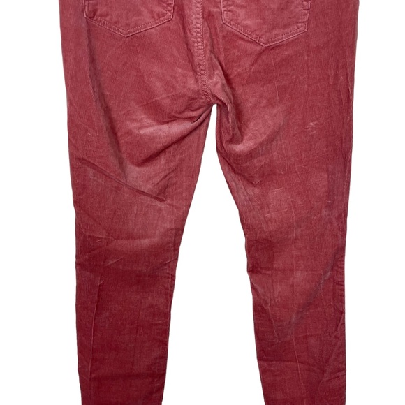 Loft High Waist Skinny Blush Corduroy Soft Stretch Size 27/4 Ankle Cropped Pink - Picture 13 of 16